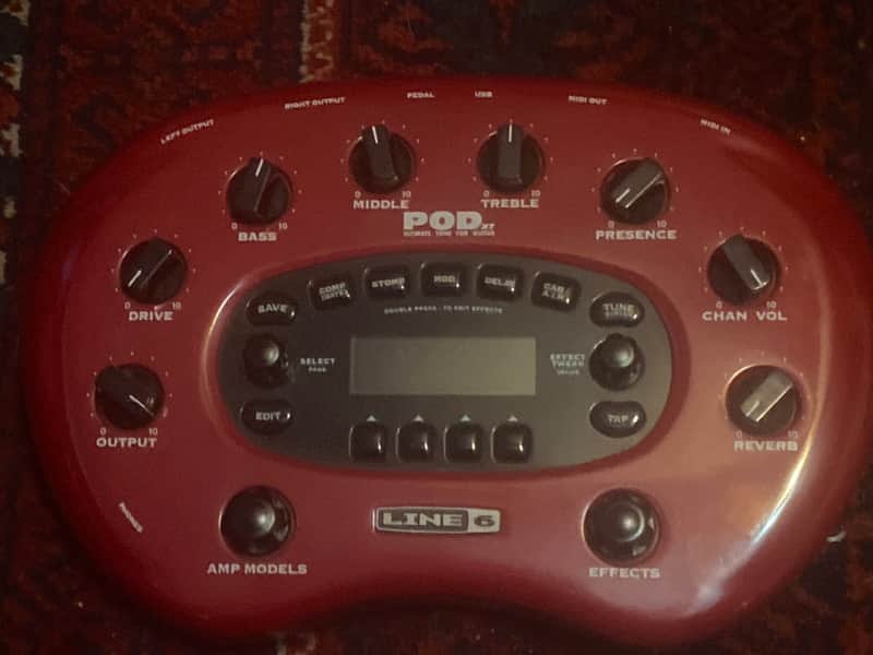 Line 6 POD xt Multi-Effect and Amp Modeler 2002 - 2006 - Red image 1
