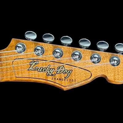 2026 Lucky Dog Evangelist Tele Master Grade Flame Top ~ Transparent Caribbean Blue image 12