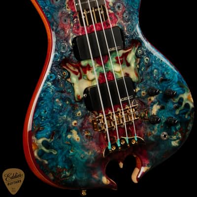 Alembic Mark King Signature Deluxe - Buckeye Burl Resin Top image 6