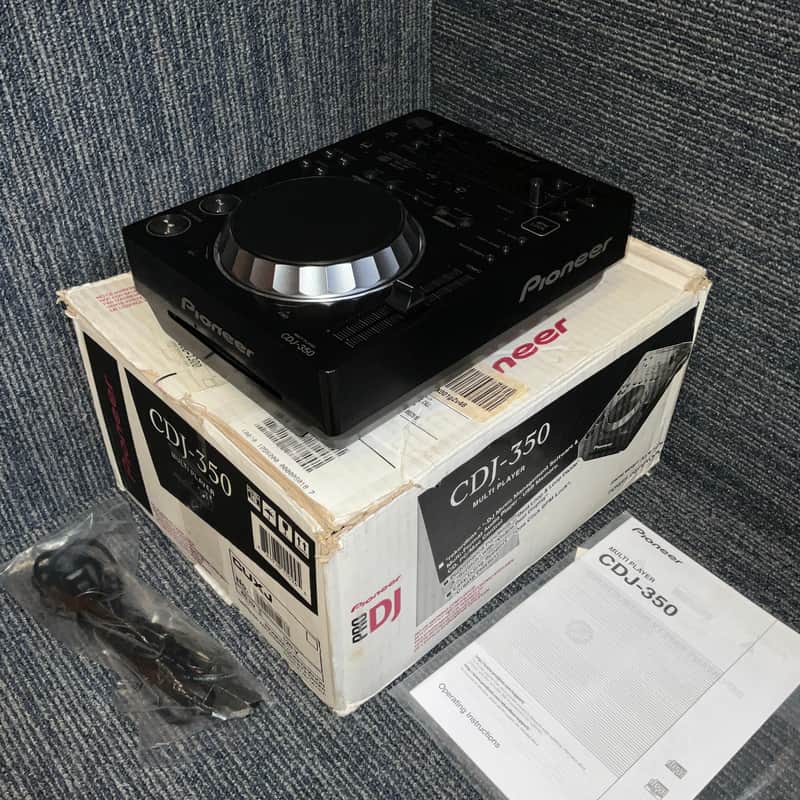 VERY GOOD Pioneer DJ Pro CDJ-350 COMPLETE IN OEM BOX - Late 2000s - Black image 1