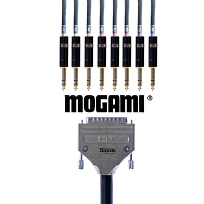 D-Sub Loom Mogami & Neutrik TRS Gold DB25 & Neutrik 1m Multicore Snake Analog Cable Loom 8 Channels image 1