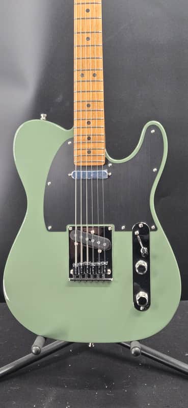 Fender 0179172720 Limited Edition American Ulta II Telecaster Electric Guitar, RM, Antique Olive image 1
