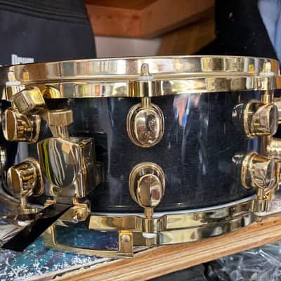 Mapex Black panther 6 1/2 x 14 snare drum with gold hardware image 6