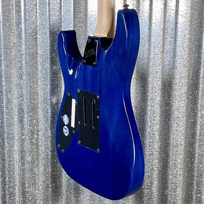 ESP LTD MH-203QM See Thru Blue Quilt Top Guitar MH203QMSTB #0345 Used image 8