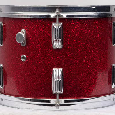 Rogers 22/13/16/5x14" VIDEO 60's Dayton-Era Holiday "Cozy Cole" Drum Set - Red Sparkle imagen 14