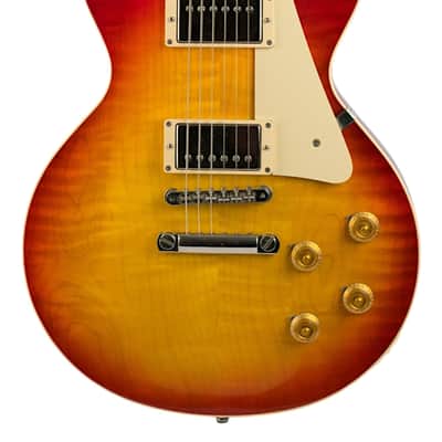 2015 Gibson Custom Shop R8 Les Paul Wildwood Featherweight Cherry Sunburst #842260 image 3