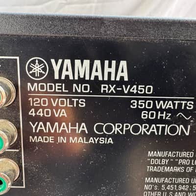 Yamaha RX V450 Receiver HiFi Stereo 6.1 Channel Home Theater Vintage Audio Radio image 6
