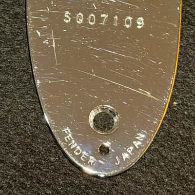 Vintage 1983 Squier Stratocaster SQ Series 70's 3 Bolt / Screw Neckplate image 2