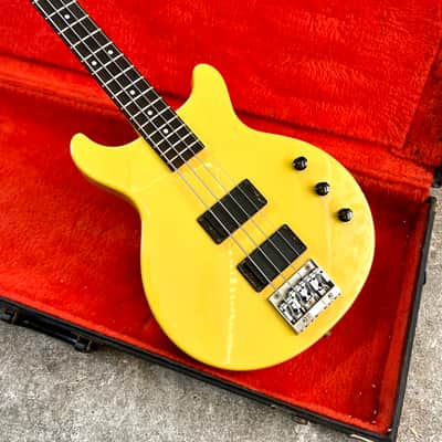 Greco TVB-65 Les Paul double cut EB-0 bass c 1989 - TV Yellow original vintage MIJ Japan image 2