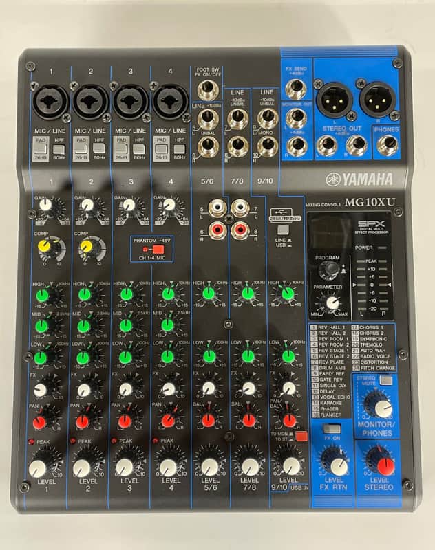 Yamaha MG10XU 10-Channel Analog Mixer w/ Effects image 1