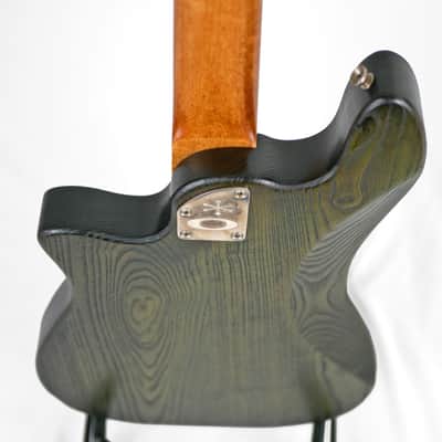 Offbeat Guitars "Priscilla" Bass in Avocado Metallic Relic, EMG Geezer Butler PJ PUs, Gotoh Hardware image 9