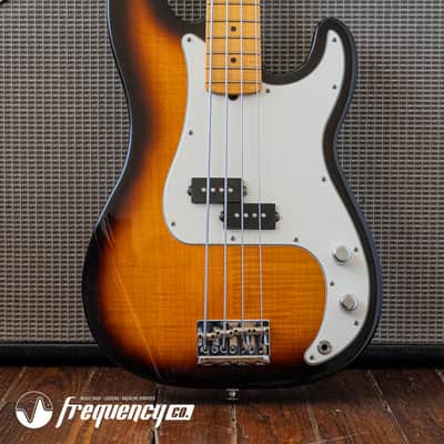 Fender Select Precision Bass in a Two Tone Sunburst wit a Flamed Maple Top and Fretboard - 2012 image 3