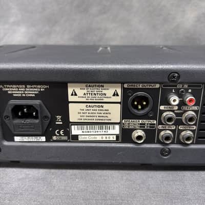 Behringer Ultrabass BXR1800H 180-Watt 2-Channel Bass Amp Head with Footswitch image 11