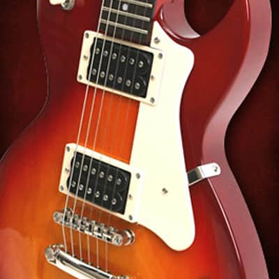 Cort CR100 Electric Guitar Cherry Red Sunburst Finish image 3