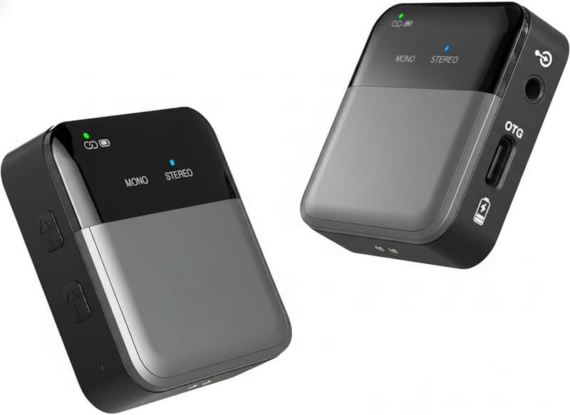 Portable Wireless in Ear Monitor System, Mono/Stereo Switch, Wireless Audio Transmitter and Receiver, 24bit/48kHz Audio, OTG Input, IEM for Live Shows, Studios, Bands image 1