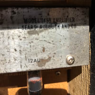 Silvertone Model 1459 3-Watt 1x8 Guitar Combo 1960 - Black image 7