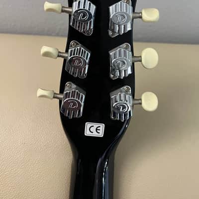 Danelectro retro 60's Black double cutaway Jimmy Page color/body style - A fun Rock tone player '59' image 4