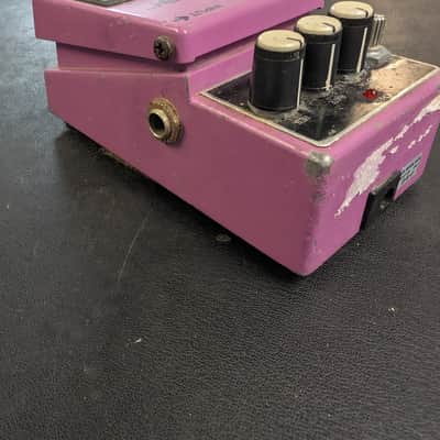 Boss BF-2 Flanger 1990's - Purple - Yellow/orange label image 4