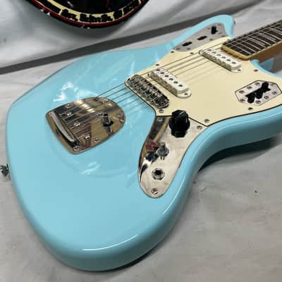 Squier FSR Classic Vibe '70s Jaguar Electric Guitar - Daphne Blue image 17