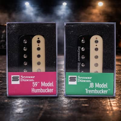 Seymour Duncan TB-4 JB Bridge & SH-1 59 Neck Reverse Zebra Pickup Set image 1