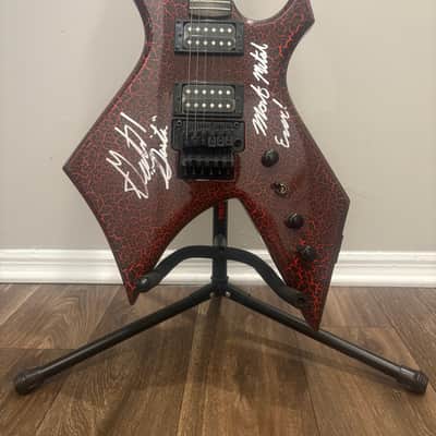 B.C. Rich Stranger Things “Eddie's” Inspired NJ Warlock 2022 - Red Crackle image 2