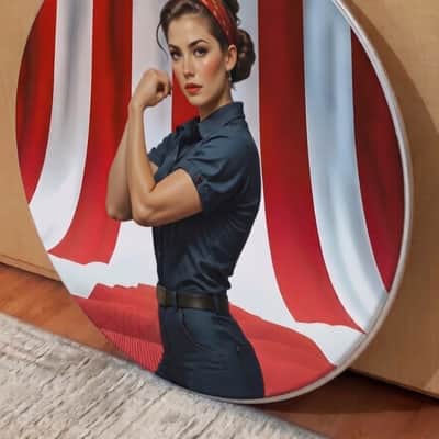 American Woman. 2026, 22" Resonate Bass Drumhead image 2