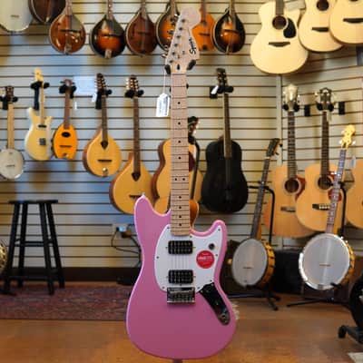 Squier Sonic Mustang HH Electric Guitar Flash Pink image 4