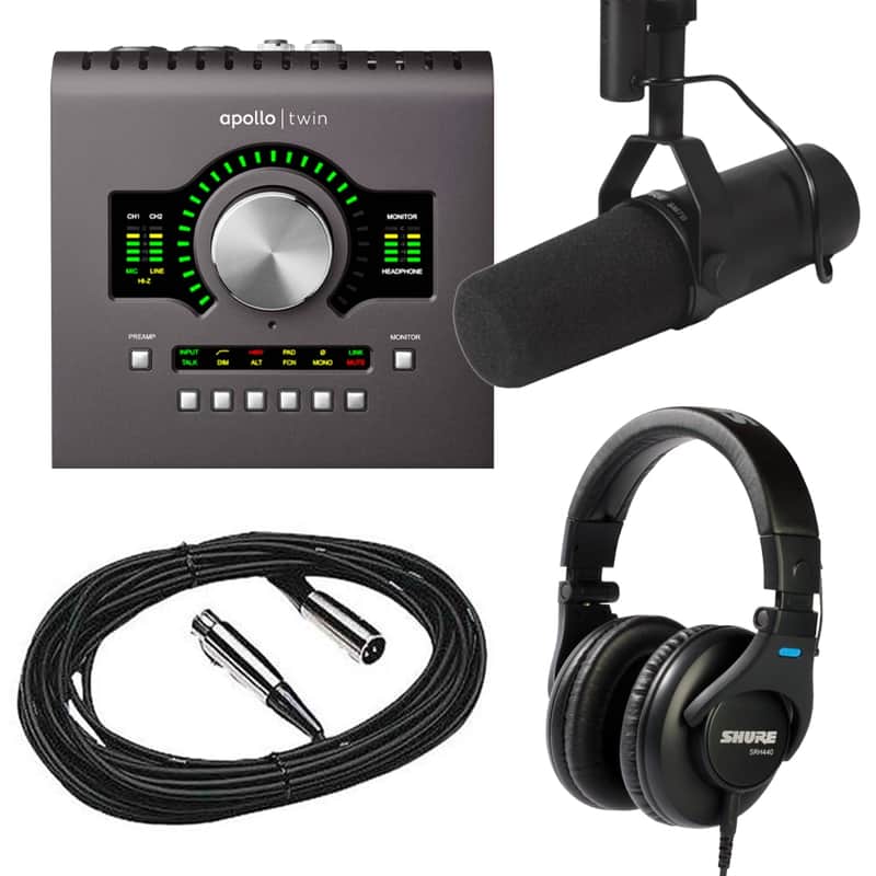 UA Apollo Twin MKII DUO HE and Shure SM7B Recording Bundle image 1
