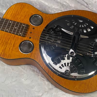 NEW! Epiphone Dobro Hound Dog Deluxe Roundneck Acoustic-Electric Resonator - Vintage Brown - 6.8lbs - Authorized Dealer - G07356 image 8