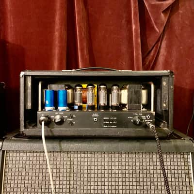WHITE W-100 guitar/ bass amplifier c 1969 Black original vintage UK England Matamp orange image 12