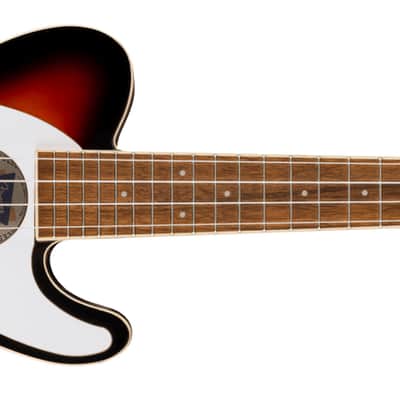 Fender Fullerton Tele Uke, Walnut Fingerboard, White Pickguard - 2-Color Sunburst image 3