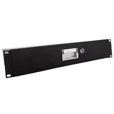 19 " Rack Mount 2U Locke Drawer Audio Dj Server Rack Storage Cabinet With Keys image 3