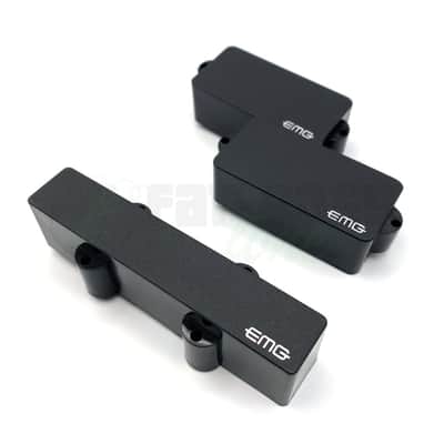 EMG PJ Set Black 4 String Bass Pickup Set - FREE STRINGS image 2