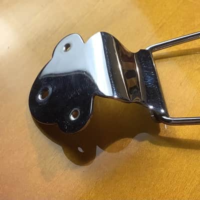 Gibson ES 12 String tailpiece 1965 - 1977 chrome image 4