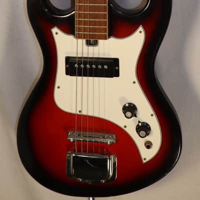 Teisco Silvertone Model 1406 Single Pickup Sunburst Solid Body electric guitar Made in Japan 1960s-70s image 1