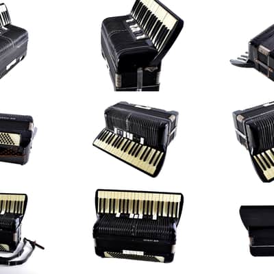 Vintage Top German Made LMM Accordion Hohner Verdi III M - 120 bass, 12 switches + Original Hard Case & Straps image 22