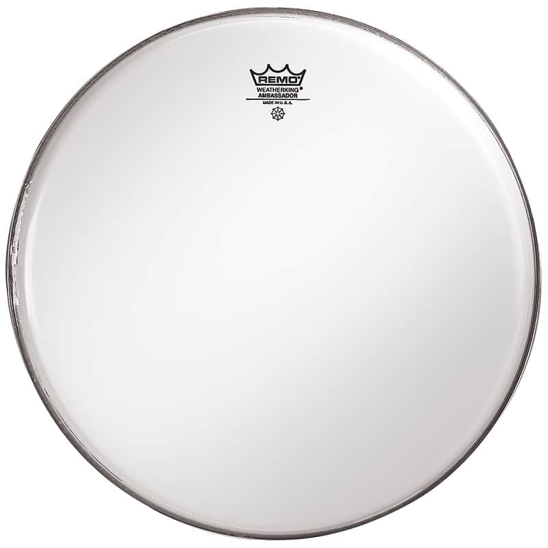 Remo Ambassador Smooth White Drum Head 18" image 1