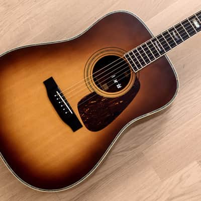 1990s Morris TF-60 Shaded Top Vintage Dreadnaught Acoustic Guitar