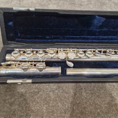 Osborne Engraved Silver Standard Nickel Flute - Elegant Design - Good w/ Hard Case image 8