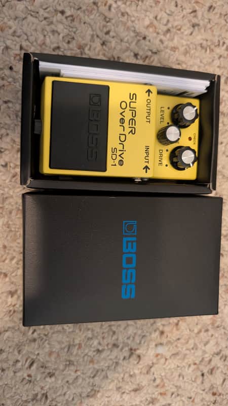 Boss SD-1 Super OverDrive (Silver Label) 1997 - Present - Yellow image 1