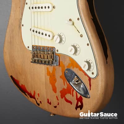 Fender Custom Shop Rory Gallagher Heavy Relic 3 Tone Sunburst 2021 Used (Cod. 1643UG) image 6
