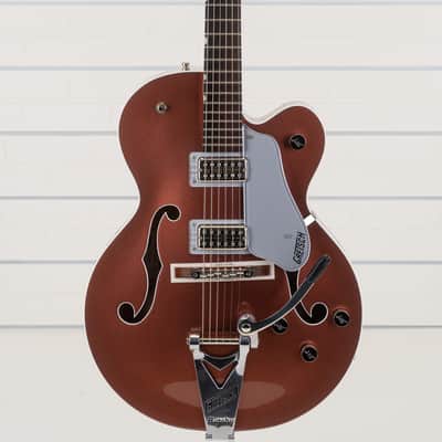 Gretsch G6118T Players Edition Anniversary Hollowbody Electric Guitar, Rosewood Fingerboard, Two-Tone Copper Metallic/Sahara Metallic image 10