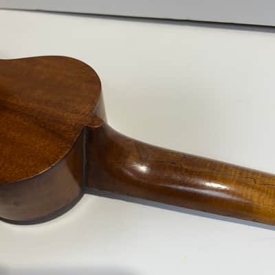 Vintage M Nunes Rare Koa Ukulele Southern California Music Company image 15