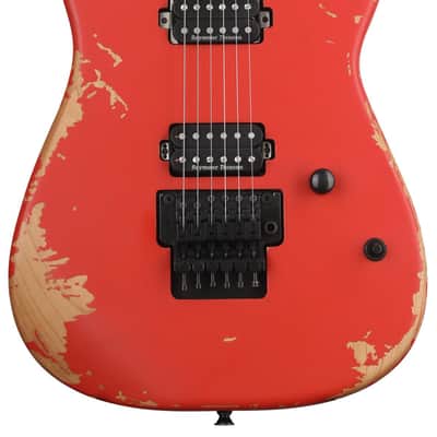 Charvel Pro-Mod Relic San Dimas Style 1 HH FR PF Electric Guitar - Weathered Orange image 1