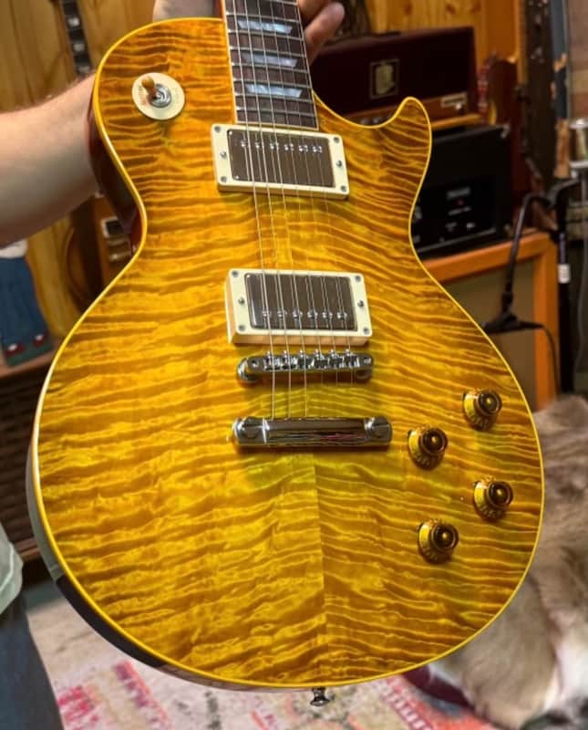 2001 Gibson Historic Reissue LP R9 COA Custom Shop AAAAA Monster Top image 1
