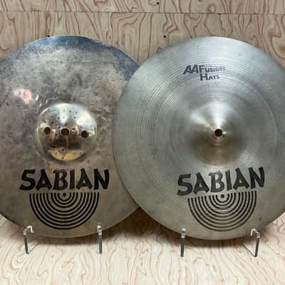 Sabian 14" AA Fusion Hi-Hat Cymbals (Pair) 1990 - 2001 - Natural image 1