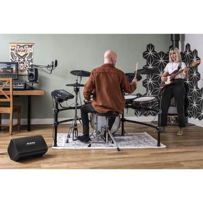 Alesis Strike Amp 8 MK2 2000-Watt Electronic Drum Amplifier with Bluetooth, 8-Inch Woofer, and 1-Inch HF Compression Driver (Black) image 5
