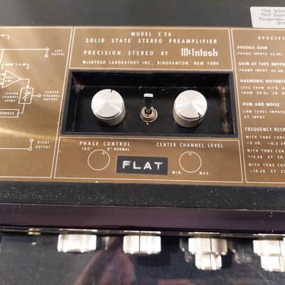 McIntosh C-26 w / Factory shipping carton , Owner's Manual and Service Information 1968 - 1978 - Black image 2