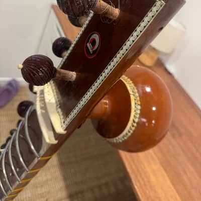 Indian Sitar – Varanasi/Sursargam No. 3 Style + Heavy Duty Custom Road Case image 2