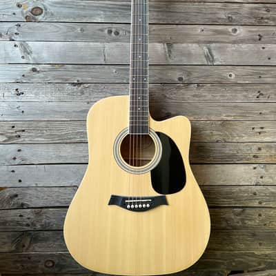 Kit Acoustic guitar chitarra acustica + jack cable + amplifier image 3